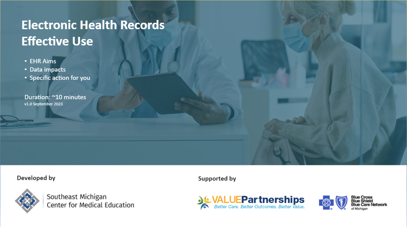 Effective Use of EHRs