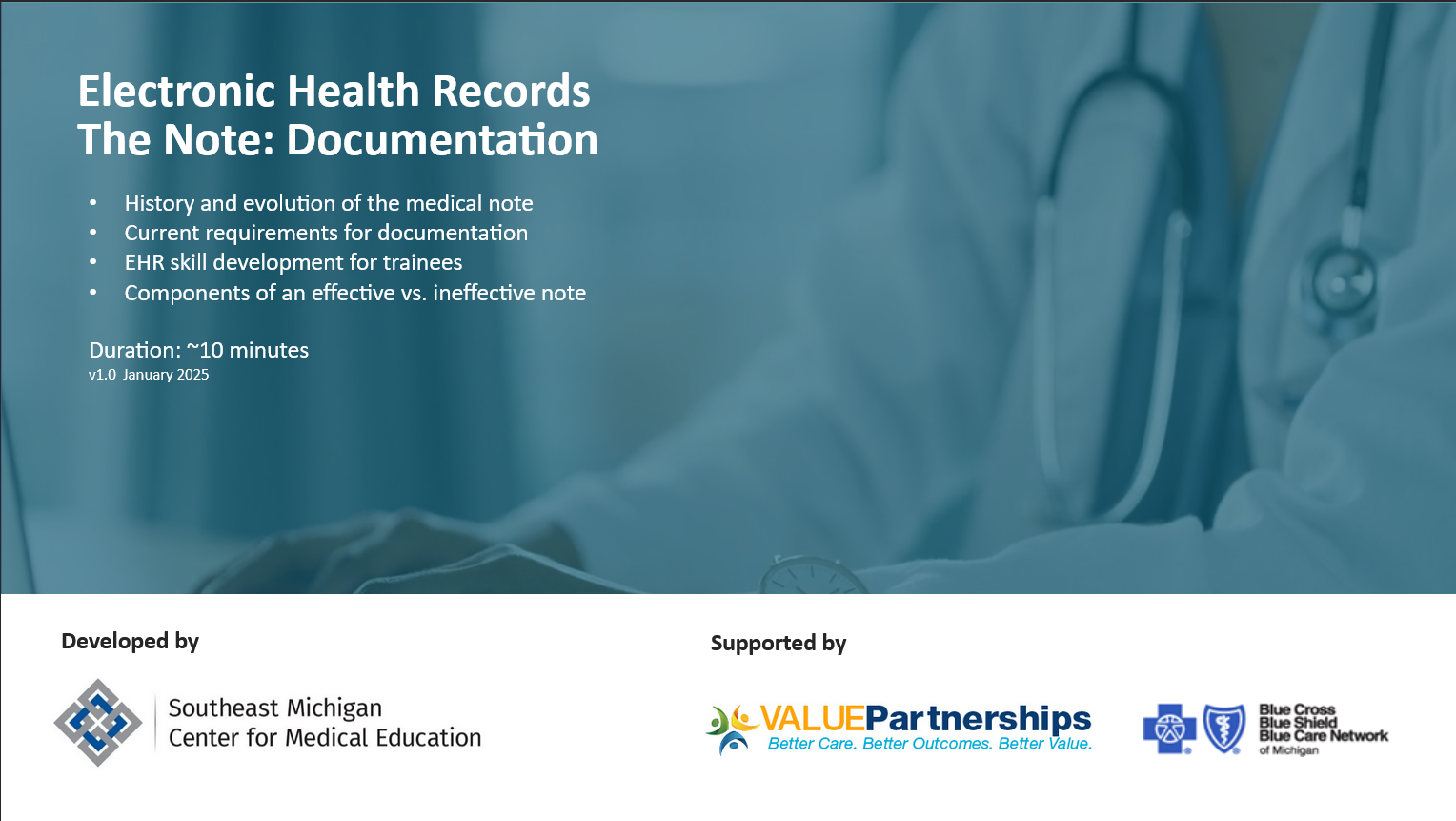 Introduction to Documentation in EHRs